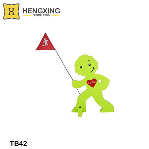 Señal de advertencia de seguridad para niños TB42 Barrera de tráfico Productos de advertencia de alerta de tráfico de PE Riego de arena o aumento de peso de agua - Product Image 2