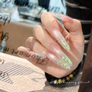 Poudre de paillettes réfléchissante multicolores pour ongles - Product Image 5