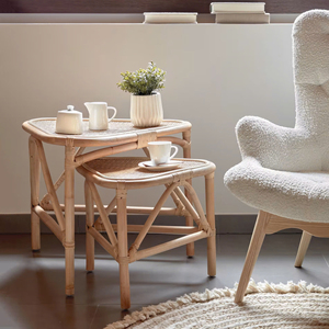 <b>Set</b> of 2 Rattan <b>Side</b> <b>Tables</b> for Home Decoration Made in Vietnam with Best Quality & Basic Deigns Wholesale Price - Product Image 2