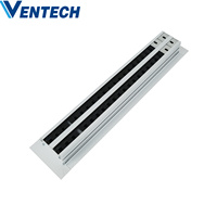 Diffuseur linéaire en aluminium réglable Ventech ODM/OEM pour plafond de climatisation