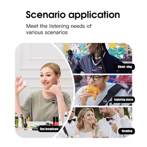 Collar clip <b>microphone</b> <b>wireless</b> collar clip <b>microphone</b> clip <b>wireless</b> <b>microphone</b> with charging case mobile video recording microp - Product Image 6