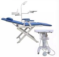 Unité de fauteuil dentaire pliant portable de haute qualité avec Turbine Source d'alimentation électrique Prix bon marché Dentiste Utilisation directe Fabricant