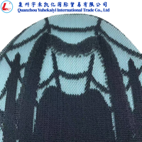 Empeigne de chaussure en polyester tricoté jacquard à motif toile d'araignée YUHE, emboutissage à chaud TPU bicolore sans couture pour baskets