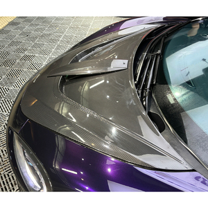 Kit Protector de Capó de Motor de Fibra de Carbono Nuevo 2015-2019 para 540/570/600LT Estilo Novitec, Actualización Atornillable, Negro, Ajuste Universal - Product Image 4
