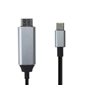 USB C 3.1 pour adaptateur de câble <span class=keywords><strong>HDMI</strong></span> 2M gaine PVC 4K Type C mâle pour <span class=keywords><strong>HDMI</strong></span> mâle câbles Audio vidéo compatibles <span class=keywords><strong>Mac</strong></span> pour caméra haut-parleur - Product Image 3