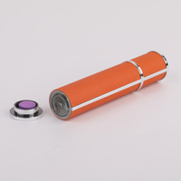 Flacon pulvérisateur de parfum de luxe en aluminium et cuir, rechargeable, détachable, OEM/ODM, mini distributeur personnalisé d'huiles essentielles et de lotions