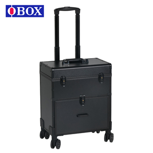 <span class=keywords><strong>OBox</strong></span> Valise de maquillage multicouche personnalisée de grande capacité avec tiroir Valise extérieure multifonctionnelle pour la coiffure - Product Image 6