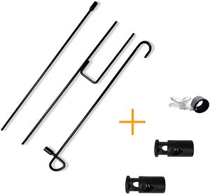 Tùy Chỉnh Thiết Kế Bí Ngô Ngoài Trời Vườn Cờ Cực Cho Halloween Lễ Kỷ Niệm Với Kim Loại Đứng - Product Image 2