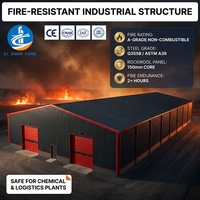 Structure industrielle résistante au feu, bâtiment préfabriqué en acier, hangar métallique, entrepôt, atelier, structure de bâtiment industrielle