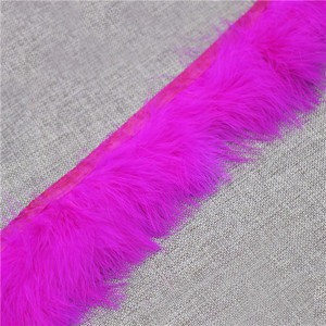 Bán Buôn Giá Rẻ Nhuộm Marabou Thổ Nhĩ Kỳ Lông Trim Fringe Trang Trí Cho Váy Cưới - Product Image 5