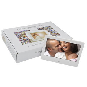 กรอบรูปดิจิตอลพลาสติก ABS ขนาด 10.1 นิ้ว ยี่ห้อ Superlieur ปรับแต่งโลโก้ได้ พร้อมหน้าจอ LCD ความละเอียด 1280*800 รองรับการเล่นไฟล์ MP4 MP3 AVI และนาฬิกา - Product Image 2