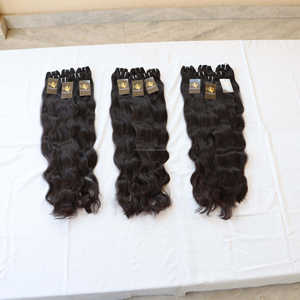 Temple – tissage en lot brésilien naturel, cheveux lisses, frisés, soyeux, cuticules alignées - Product Image 1