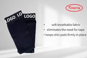 Изготовленный на заказ бренд логотип полиэстер, хлопковая хоккейная защита на голени плотные рукава (для младшего/старшего возраста)