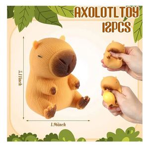 Wholesale Bulk Capibara Sensory <b>Fidget</b> Toys <b>Pack</b> Including Mini Kawaii Squishy Anti-Stress Squeeze Toys Eco-friendly TPR - Product Image 4