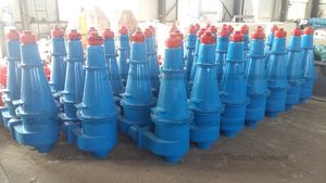 Hydrocyclone à cône pour utilisation à haute température, en fer à l'extérieur et en PU à l'intérieur, 12 pouces, cyclone FX300 - Product Image 4