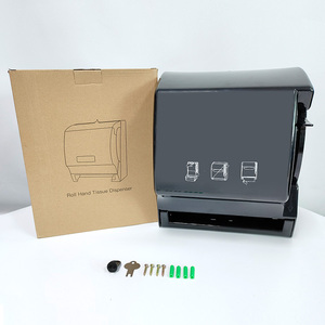 <span class=keywords><strong>Dispenser</strong></span> di Carta Igienica Intelligente in Plastica Nero Fumé Grande Capacità Manuale e Automatico con Maniglia - Product Image 6