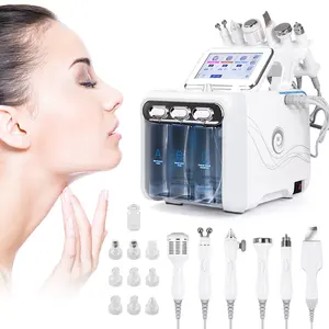 Hydro Wonder 6 en 1 H202 hidro dermoabrasión máquina facial pequeña burbuja Facial cuidado de la piel oxígeno Jet Peel equipo de belleza