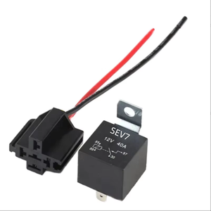 Autoido รีเลย์แม่เหล็กไฟฟ้าแบบปิดผนึกอัตโนมัติ, 12V 40A 4P วัสดุสัมผัส AgSno2 <span class=keywords><strong>SEV7</strong></span>ขนาดเล็ก - Product Image 1