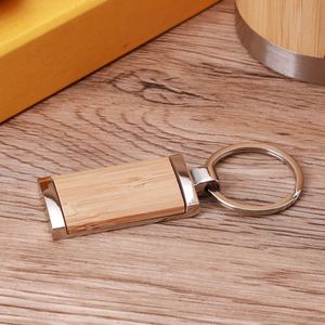 Bamboo Keychain Business Card Box and Pen <b>Gift</b> <b>Set</b> for Company Employee <b>Gifts</b> - Product Image 3