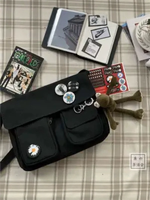 Bolso Bandolera de Nailon para Estudiantes, Moderno, Portátil, Estilo Informal, Versátil, de Gran Capacidad
