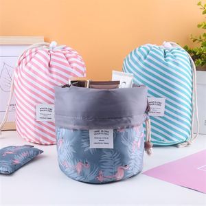 New Design Large Capacity Waterproof Drawstring Cosmetic Bag High Quality Travel Portable Makeup <b>Brush</b> Storage Bag - Product Image 6