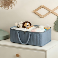 Cesta Organizadora de Pañales Acolchada de Gran Capacidad Personalizada para Bebés Recién Nacidos