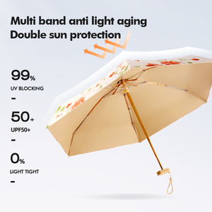 Ombrello Tascabile Premium a 6 Stecche con Fibra di Vetro <span class=keywords><strong>e</strong></span> Elegante Borsa <span class=keywords><strong>da</strong></span> Donna <span class=keywords><strong>per</strong></span> <span class=keywords><strong>Adulti</strong></span>, Regali Aziendali, Viaggi, Uso Portatile <span class=keywords><strong>e</strong></span> Doppio - Product Image 5