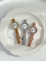 Montres pour femmes Scottie 9341, personnalisées, uniques, pour seniors, quartz, étanches, fleurs, acier inoxydable, verre Citizen, tendance