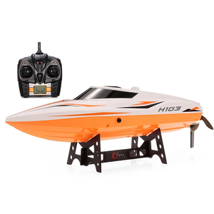 Barco a Control remoto impermeable para niños, barco de largo alcance H103, barco a Control remoto con giro de 180 grados, <span class=keywords><strong>lancha</strong></span> alta velocidad con Motor de cepillo - Product Image 2