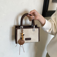 Sac à main rétro personnalisé en PU pour femme, avec poignée supérieure, idéal pour le quotidien et les soirées – Grande Vente
