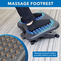 Repose-pieds ergonomique sous le bureau avec 3 niveaux de hauteur