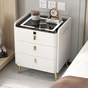 Thông minh cạnh giường ngủ bảng phòng ngủ đồ nội thất không dây usbchargingstoragechestsolidwood cạnh giường ngủ tablebluetooth Loa không dây sạc - Product Image 1