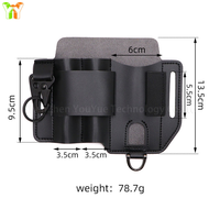 Étui multi-outils en cuir PU, organiseur de ceinture EDC, étui tactique unisexe en cuir pour outils, sac de survie en plein air pour lampe torche et couteau