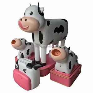 Équipement de jeu intérieur en fibre de verre pour enfants, avec jeu de rôle d'alimentation de vache, pour centres commerciaux, parcs d'attractions et usage domestique - Product Image 4