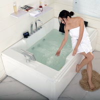 Baignoire de massage Sunrans moderne spa autoportante Offre Spéciale de luxe pour salle de bain baignoire intérieure en acrylique multifonctionnelle avec bain à remous