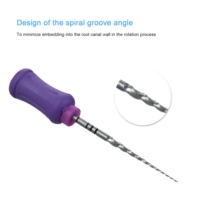 Fichiers rotatifs endodontiques NiTi à usage manuel pour canal dentaire 19/21/25/31mm # SX- # F3