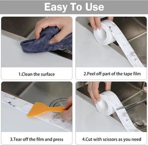 <span class=keywords><strong>Cinta</strong></span> <span class=keywords><strong>selladora</strong></span> de baño y cocina, tira <span class=keywords><strong>selladora</strong></span> autoadhesiva para bañera y sellado de pared, sellador de calafateo, <span class=keywords><strong>cinta</strong></span> <span class=keywords><strong>selladora</strong></span> adhesiva - Product Image 6