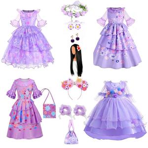 Disfraz de Princesa Encanto, Disfraz de Televisión y Cine, Vestido de <span class=keywords><strong>Mirabel</strong></span> para Niñas, Disfraz de Halloween Mágico de Isabella para Niños Pequeños, Disfraces de Cosplay - Product Image 1