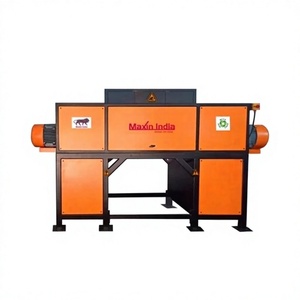 Broyeur de plastique haut de gamme en PRV à double arbre, 500 kg/h, semi-automatique, électrique, pour l'industrie du recyclage - Product Image 2