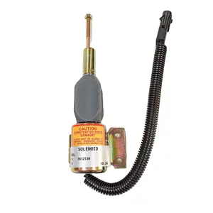 Válvula solenoide de cierre diésel 393-2530 3932530 24VDC para piezas eléctricas de excavadora de motor Cummins 4BT 6BT5.9