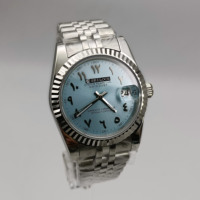 Montre avec mouvement NH35, logo personnalisé, luxe, cadran avec chiffres arabes, montre automatique SEILOCE pour unisexe