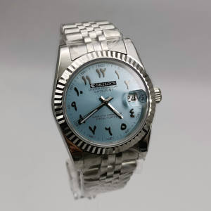 Reloj con Movimiento NH35, Logotipo Personalizado, Reloj de Lujo Japonés NH35 con Esfera de Números Árabes, Reloj Automático SEILOCE Unisex - Product Image 4