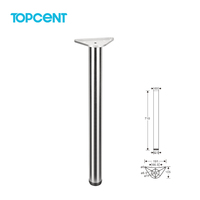 Pieds de table Topcent, style industriel, pour restaurant, bureau, banc, table à café, mobilier de salle à manger, en fonte et acier, pieds de table en métal