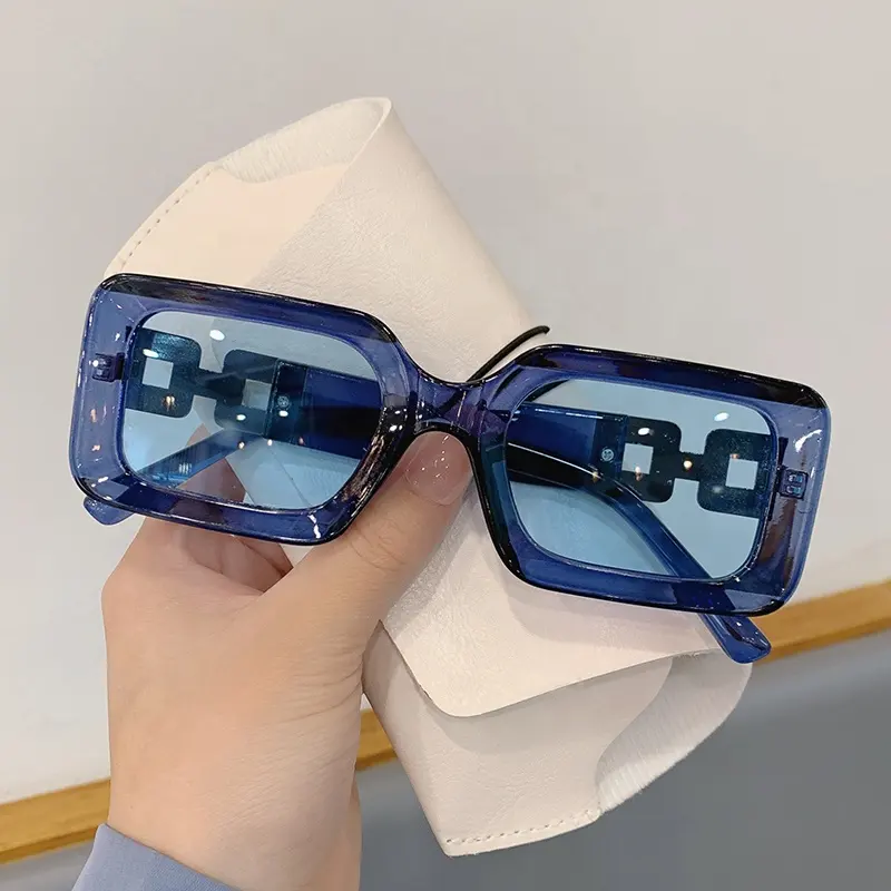 2024 Nieuwe Vierkante Zonnebril Mode Tinten Voor Vrouwen Uv400 Merk Designer Mannen Trendy Multicolor Brillen Voor Dames