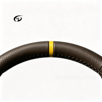 Volant de voiture en cuir marron personnalisé adapté aux Mercedes-AMG W223 W212 W222 W213 W205 W211 W204 CLA CLS SL500