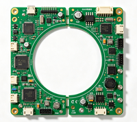 Circuit imprimé multicouche HDI personnalisé pour système de diagnostic médical, carte FR4 haute stabilité, contrôle d'impédance, service PCBA SMT, RoHS