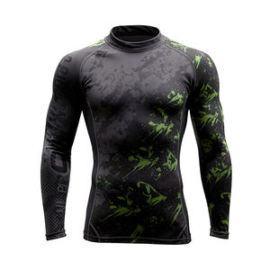 Rashguard Personalizado OEM para BJJ, Surf, MMA, Diseño con Patrón de Rosas, Sin Gi, para <span class=keywords><strong>Boxeo</strong></span> - Product Image 5