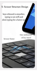 LKL Étui transparent pour clavier BT Magic sans fil multi-touch de haute qualité avec touches rétroéclairées pour iPad Pro 11 Air M3 2025 - Product Image 6