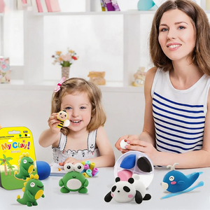 CE CPC Certified Animal Kingdom Themed Air Dry Clay Kit Non Toxic <b>Modeling</b> Clay for Kids DIY Educational Toy - Product Image 3