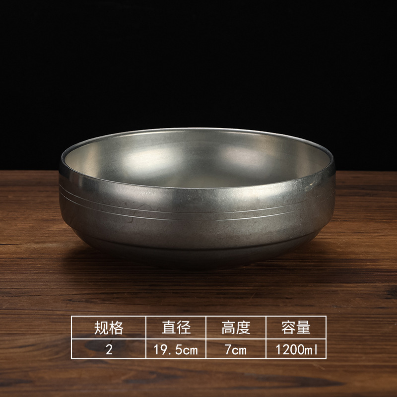 19.5cm wavy noodle bowl (retro style)